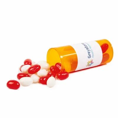 Small Promo Pill Bottles-Jelly Belly® - Custom Stickers Now