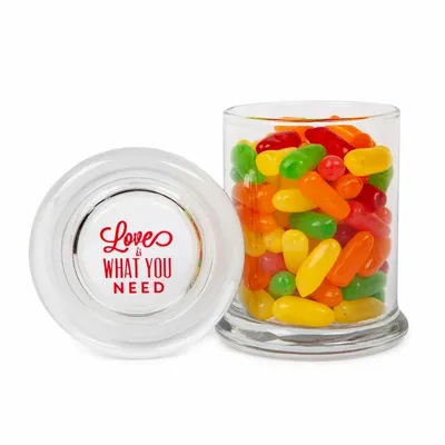 Glass Gourmet Jar - Mike & Ikes - Custom Stickers Now