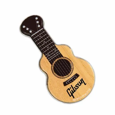 Original Acoustic Guitar Shaped Mint Tin - Custom Stickers Now