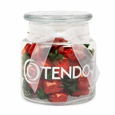 22oz. Glass Jar - Stock Wrapped Candies - Custom Stickers Now