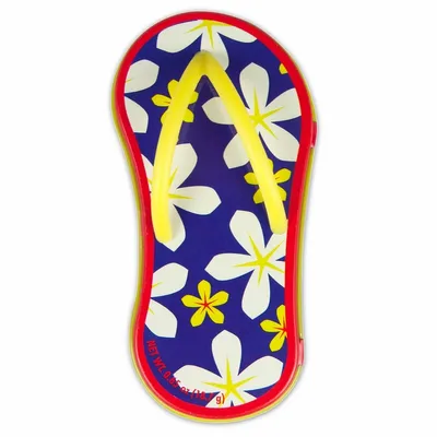 Floral Blue Flip Flop Mint Tin - Custom Stickers Now