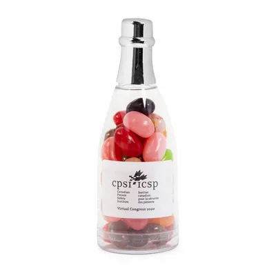 Champagne Bottle with Jelly Belly - Custom Stickers Now