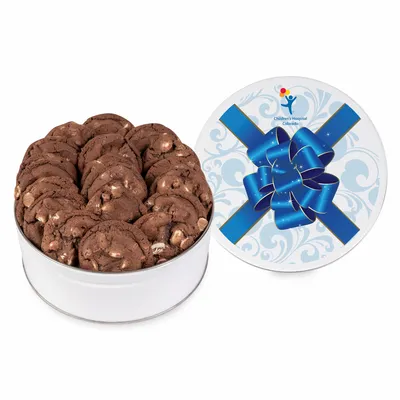 Fresh Beginnings Chocolate Double Chip Cookie Tin - Custom Stickers Now