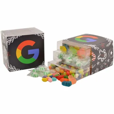 3 Way Candy Stack Acetate Tower - TRB827 - Custom Stickers Now