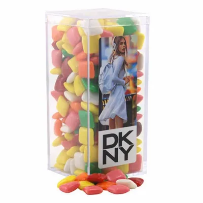 Acrylic Box with Mini Chicklets - Medium - Custom Stickers Now