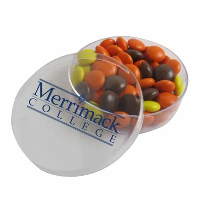 Small Round Acrylic with Reese's Pieces - Custom Stickers Now