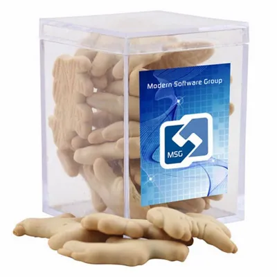 Acrylic Box with Animal Crackers - Small - Custom Stickers Now