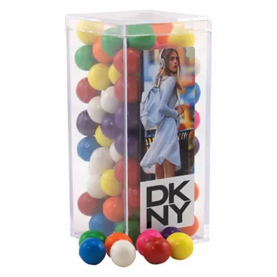 Acrylic Box with Gumballs - Medium - Custom Stickers Now