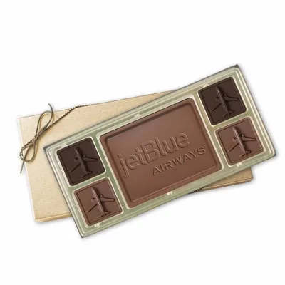 Custom Chocolate Squares Gift Box (6 1/2oz.) - Custom Stickers Now
