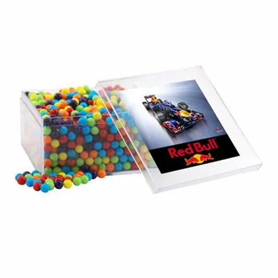 Acrylic Box with Mini Jawbreakers - Large - Custom Stickers Now