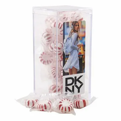 Large Rectangular Acrylic Candy Box with Starlight Mints - Custom Stickers Now