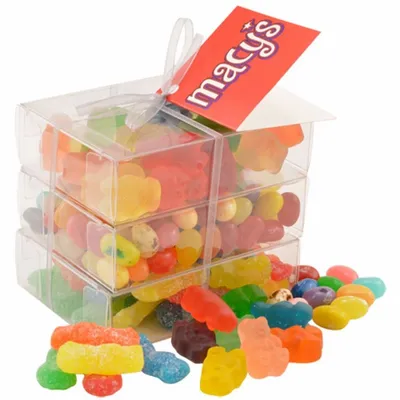 3 Way Gummy Stack Acetate Tower - Custom Stickers Now