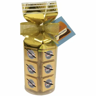 Thirty Six Piece Chocolate Foiled Square Gift Bag - Custom Stickers Now