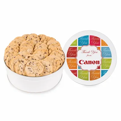 Fresh Beginnings Chocolate Chip Cookie Tin (Large) - Custom Stickers Now