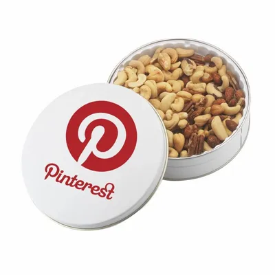 Glad Tidings Tins - Jumbo Cashews & Deluxe Mixed Nuts - Custom Stickers Now