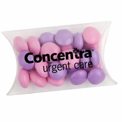 Small Pillow Acetate Box with Chocolate Buttons - Custom Stickers Now