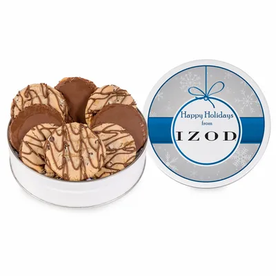 Fresh Beginnings Dreamy Drizzle Chocolate Chip Cookie Tin (Small) - Custom Stickers Now