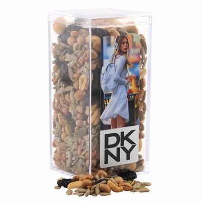 Acrylic Box with Trail Mix - Medium - Custom Stickers Now