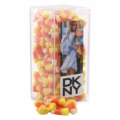 Acrylic Box with Candy Corn - Medium - Custom Stickers Now