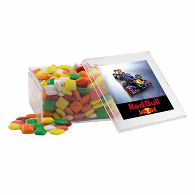 Acrylic Box with Mini Chicklets - Large - Custom Stickers Now