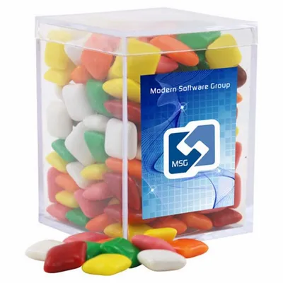 Acrylic Box with Mini Chicklets - Small - Custom Stickers Now