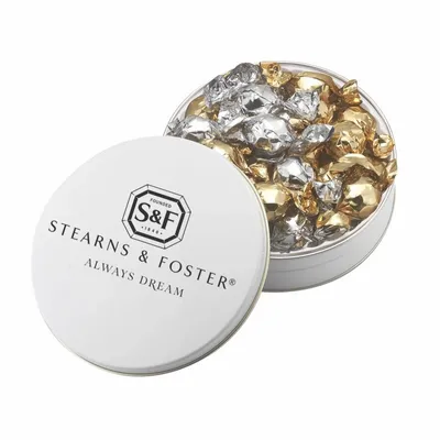 Glad Tidings Tins - Twist Wrapped Truffles - Custom Stickers Now