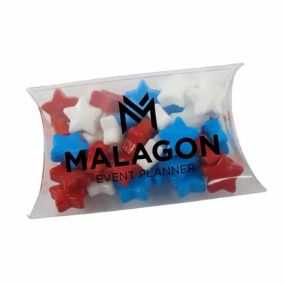 Small Pillow Acetate Box with Starzmania - Custom Stickers Now