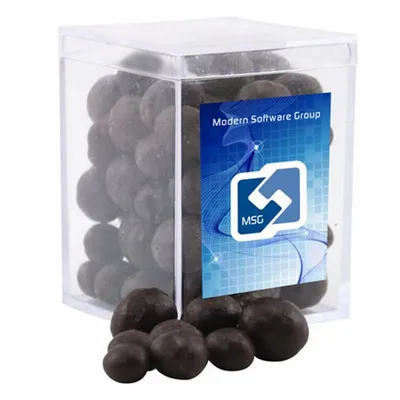 Acrylic Box with Choc Espresso Beans - Small - Custom Stickers Now