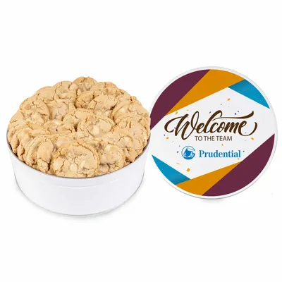 Fresh Beginnings Macadamia Nut Cookie Tin (Large) - Custom Stickers Now