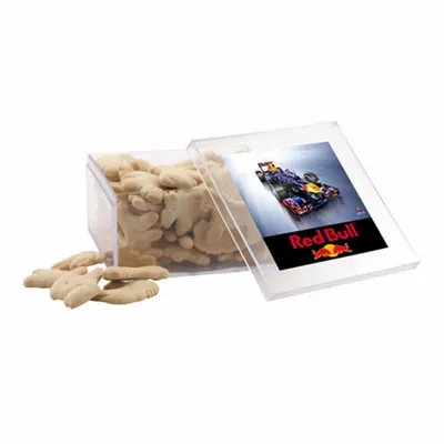 Acrylic Box with Animal Crackers - Large - Custom Stickers Now