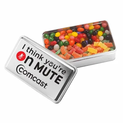 2-Share Tin - Sour Kids/Assorted Jelly Beans - Custom Stickers Now