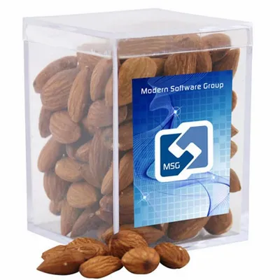 Acrylic Box with Almonds - Small - Custom Stickers Now