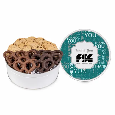 Fresh Beginnings Cookies/Pretzel Combo (Large) - Custom Stickers Now