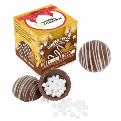 Hot Chocolate Bomb Gingerbread Flavor in Full Color Box - Custom Stickers Now