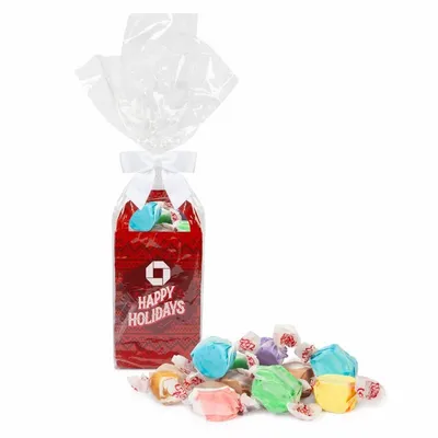 Holiday Gift Tote with Salt Water Taffy - Custom Stickers Now