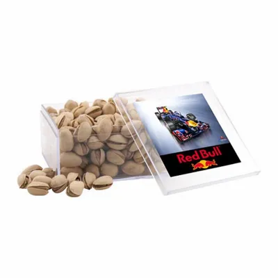 Acrylic Box with Pistachios - Large - Custom Stickers Now