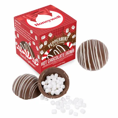 Hot Cocoa Bomb - Peppermint Flavor - Custom Stickers Now