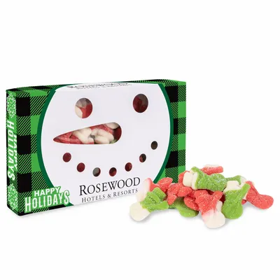Snowman Die Cut Box with Gummy Snowmen - Custom Stickers Now