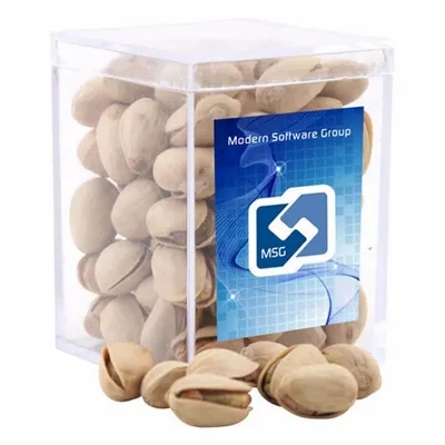 Acrylic Box with Pistachios - Small - Custom Stickers Now