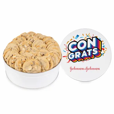 Fresh Beginnings Double Chip Cookie Tin (Large) - Custom Stickers Now