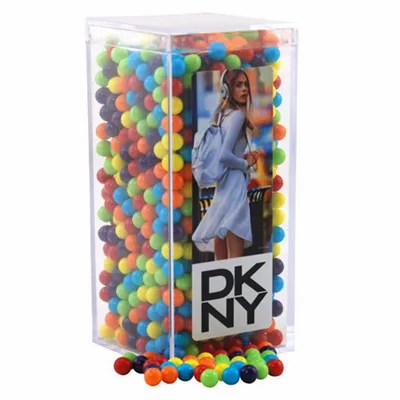 Acrylic Box with Mini Jawbreakers - Medium - Custom Stickers Now