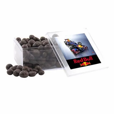 Acrylic Box with Choc Espresso Beans - Large - Custom Stickers Now