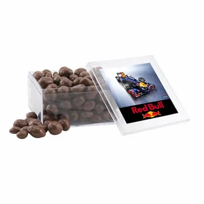 Acrylic Box with Choc Covered Peanuts - Large - Custom Stickers Now