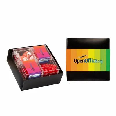 4 Piece Sweet Box Gift Set - Candy by Color Mix - Custom Stickers Now