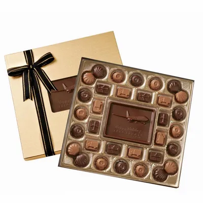 Classic Custom Chocolate Delights Gift Box - Custom Stickers Now