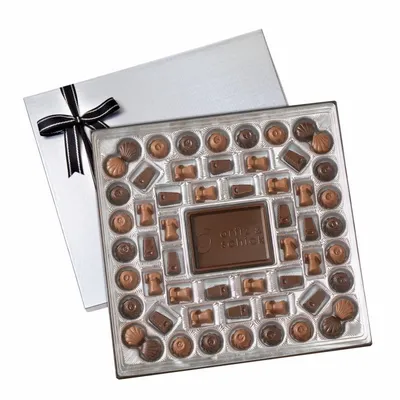 Large Custom Chocolate Delights Gift Box (3 lbs.) - Custom Stickers Now