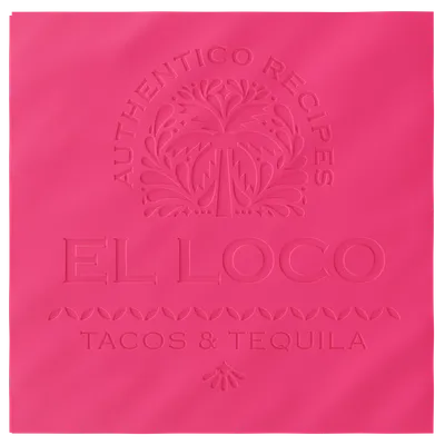 Custom Debossed Dinner Napkin - Custom Stickers Now