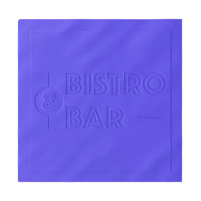 Custom Debossed Beverage Napkin - Custom Stickers Now