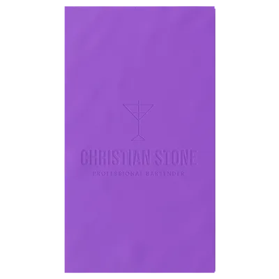 Custom Debossed Guest Towel Napkin - Custom Stickers Now