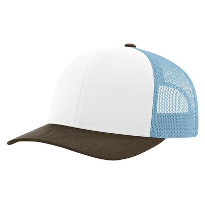 WHITE/COLUMBIA BLUE/BROWN WHITE/COLUMBIA BLUE/BROWN - Custom Stickers Now